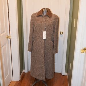 VALENTINO CARISMA ALPACA COAT W/ WOOL COLLAR NWT 8